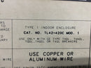 GE TL42-420C Mod 1 Indoor MLO enclosure 200-amp 42 space 208/120V 3 ph. 4 wire