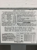 Square D NQOD442L225 225 Amp 42 Space Panelboard w/Dead Front 30 5/8" x 11 1/2"