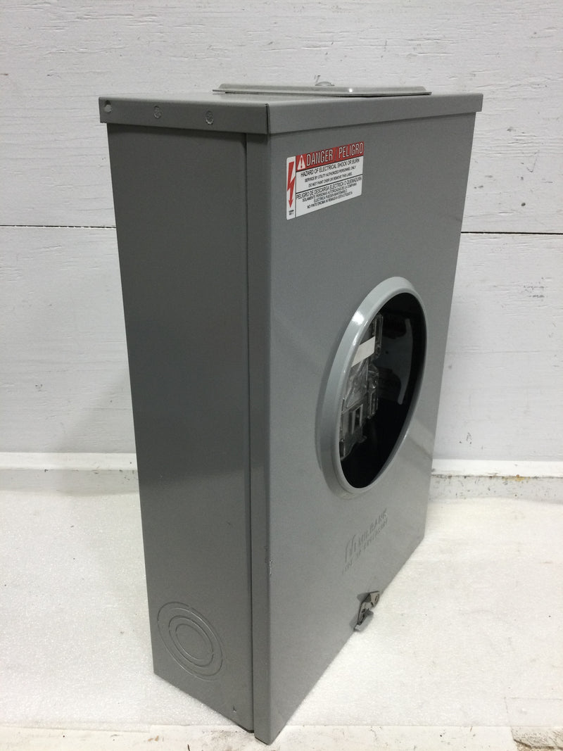 Milbank 200 Amp Single Phase Ringless Meter Enclosure with Bypass Lever