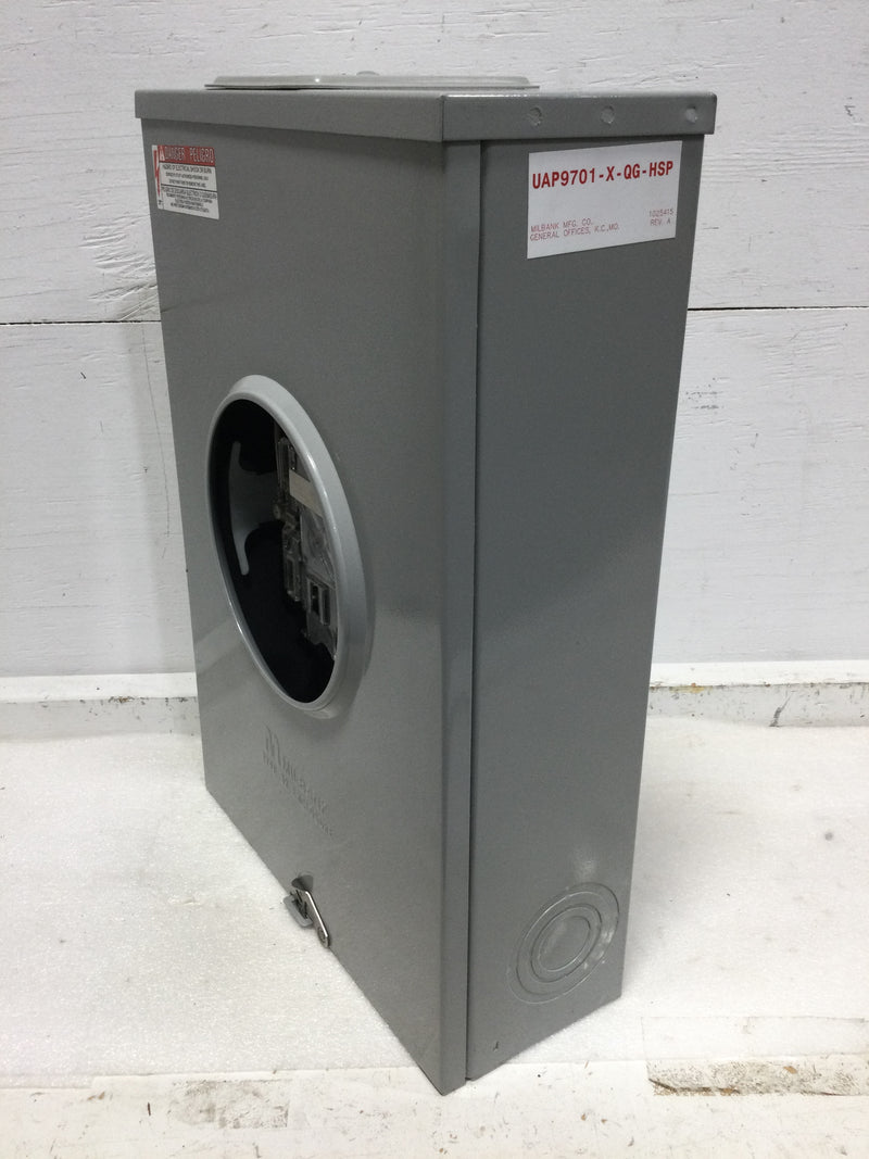 Milbank 200 Amp Single Phase Ringless Meter Enclosure with Bypass Lever