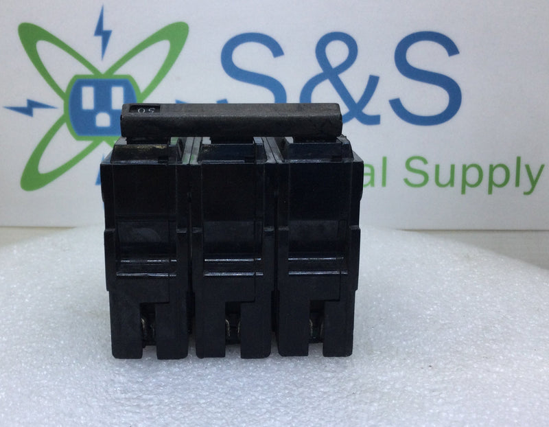 GE General Electric THQL32050 50 Amp 3 Pole 240V Circuit Breaker