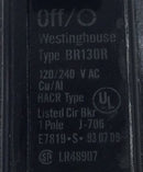 Westinghouse BR130R 30 Amp 1 Pole 120/240V Circuit Breaker - Printed Face
