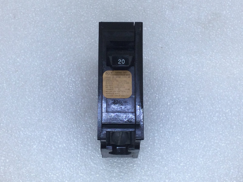 Crouse Hinds MP120 20 Amp 1 Pole 120/240V Circuit Breaker