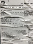 GE General Electric TG3223R Safety Switch Cover Only 100 Amp 240V Nema 3R 21" x 9 3/8"