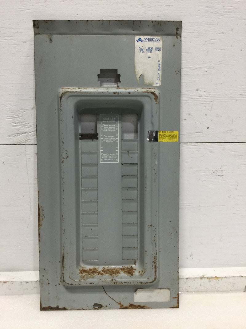 Federal Pacific RH108-16-200DL 200A 16 Space 120/240V Dead Front 23" x 11 3/8"