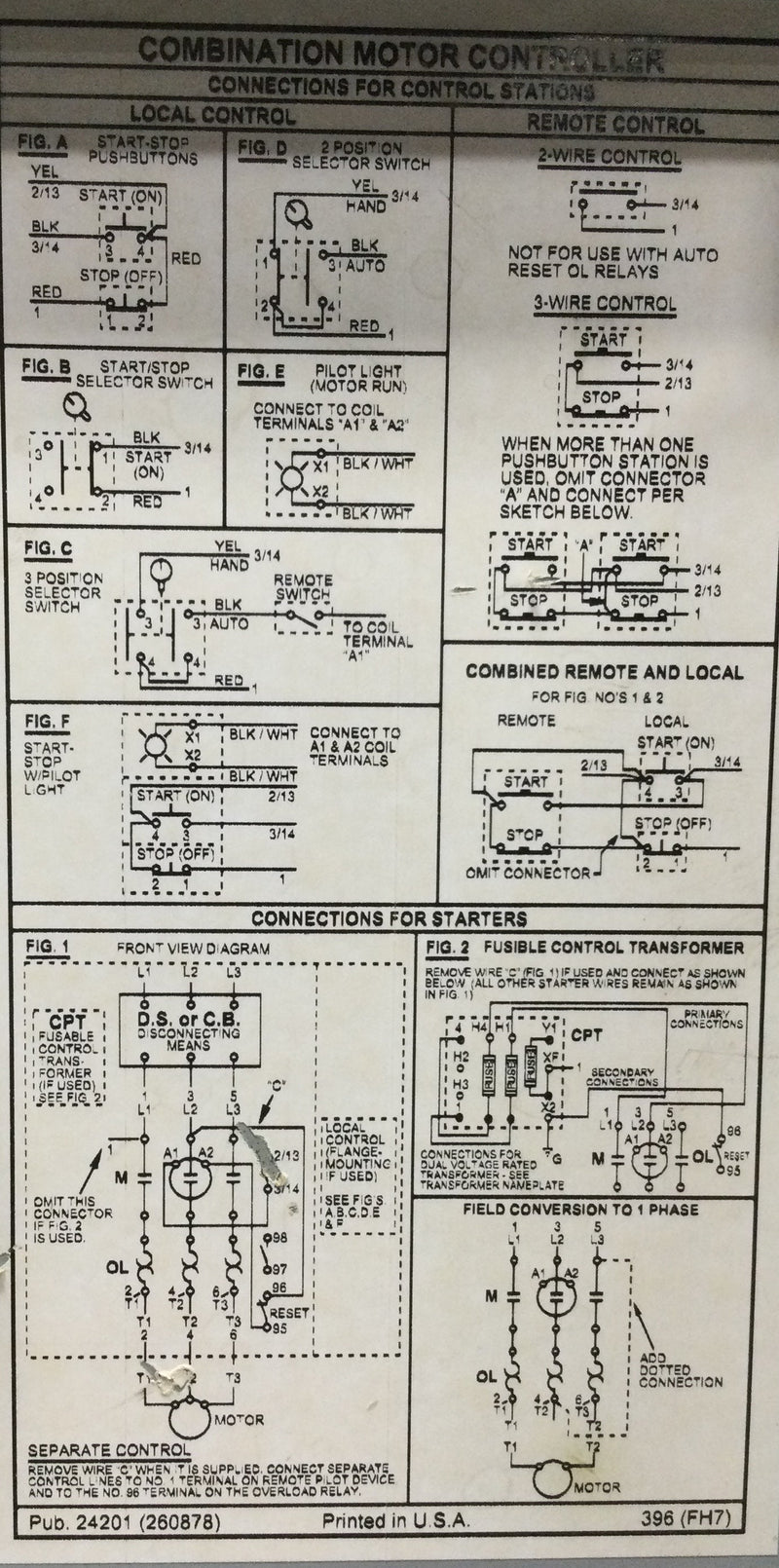 Cutler-Hammer ECN1611AAC 30 Amp 3PH 120V Combination w/AN16DNO Motor Starter