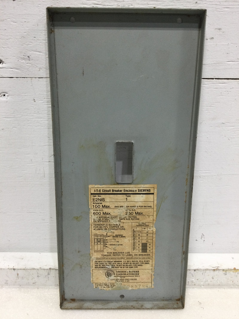 ITE E2NIS Enclosure Cover 16 5/8" x 7 1/2"