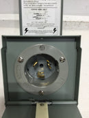 RPP GPWRB50 50 Amp 120/240V Single Phase 3 Pole 4 Wire Generator Power Inlet Box