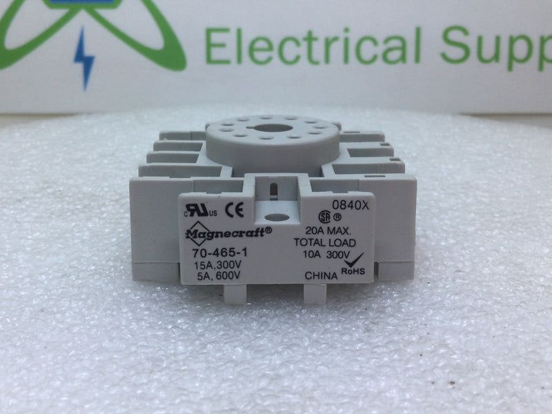 Magnecraft 70-465-1 15 Amp 300V Relay Socket