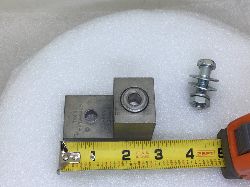Burndy KA34U 500KCMIL-4 AL9CU Aluminum Mechanical Terminal Lug 3/8" Stud