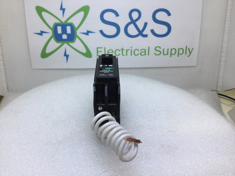 Eaton BRN120AF 20 Amp 1 Pole 120V Combination AFCI Circuit Breaker - Flawed