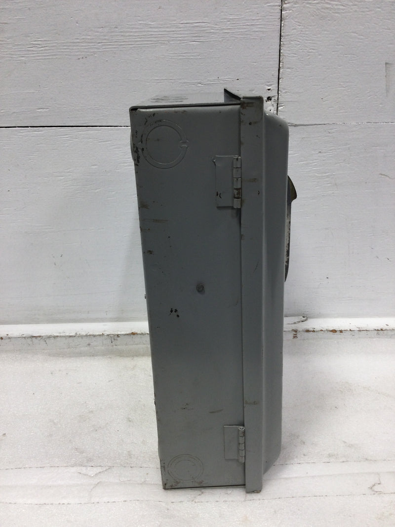 Federal Pacific 1336R Nema 3R 30 Amp 3 Pole 600 VAC 20 HP Fusible Safety Switch