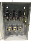 Federal Pacific 1336R Nema 3R 30 Amp 3 Pole 600 VAC 20 HP Fusible Safety Switch