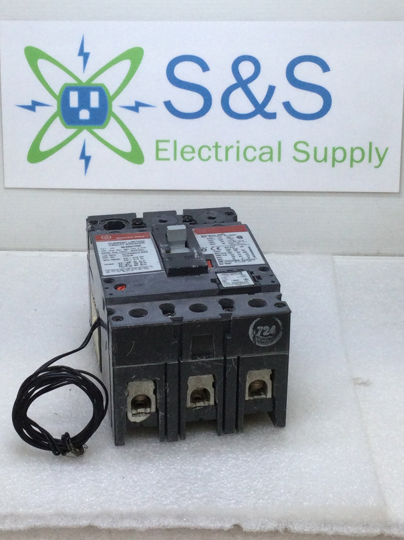 GE/General Electric SELA36AT0100 3 Pole 100 Amp 600VAC Spectra Series Circuit Breaker