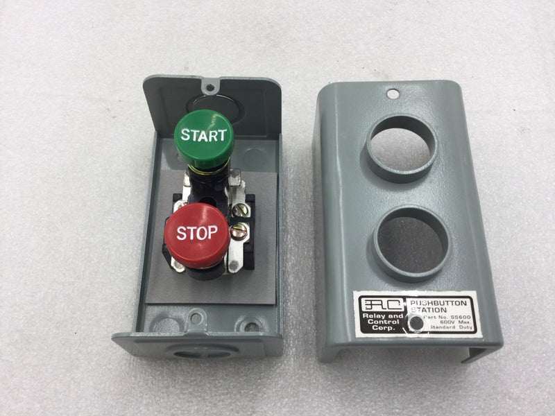 Relay & Control Corp SS-600 Push Button Start/Stop Control 600 VAC Max