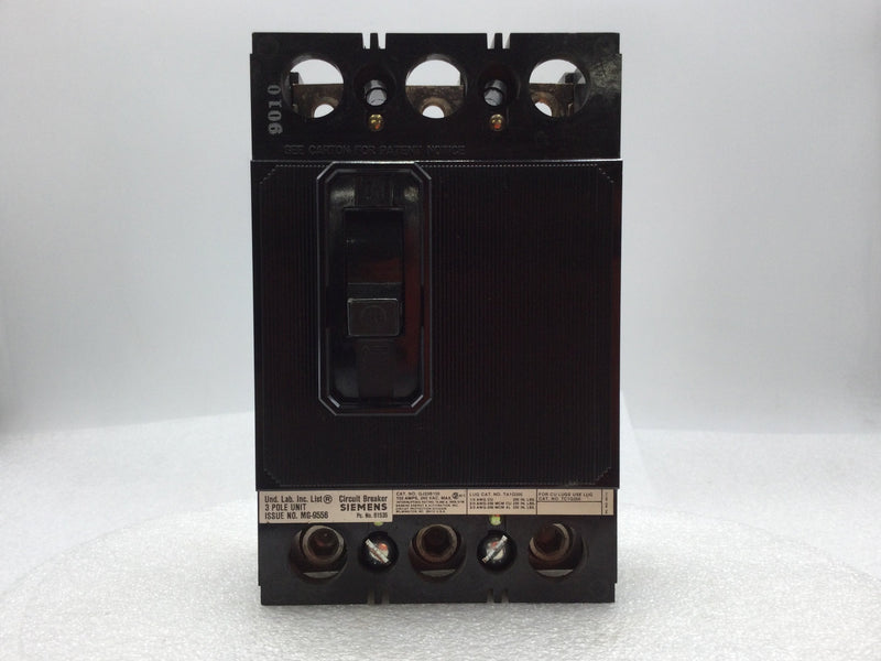 Siemens QJ23B150 150 Amp 3 Pole 240V Type QJ Circuit Breaker