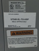 Milbank U7040-XL-TG-HSP 200 Amp Single Phase 600V Nema3R Meter Socket Enclosure