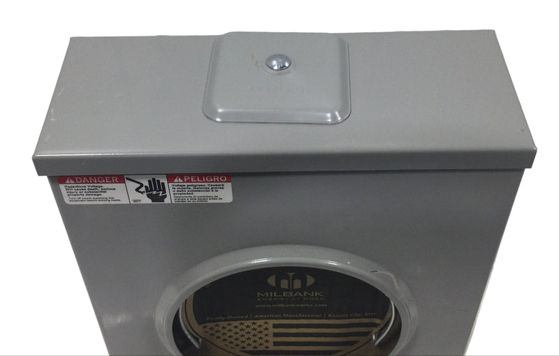 Milbank U7040-XL-TG-HSP 200 Amp Single Phase 600V Nema3R Meter Socket Enclosure