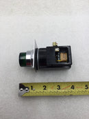 Furnas Electric 52PA4G3 Series F Indicator Light 120V in Green w/ Run Face Plate