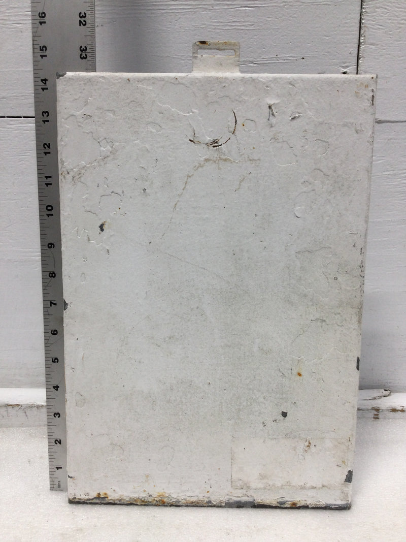 Walker Electric Nema 3R Fuse Pullout Panel Cover w/Latch 14 1/4" x 9 7/8"- Flaw