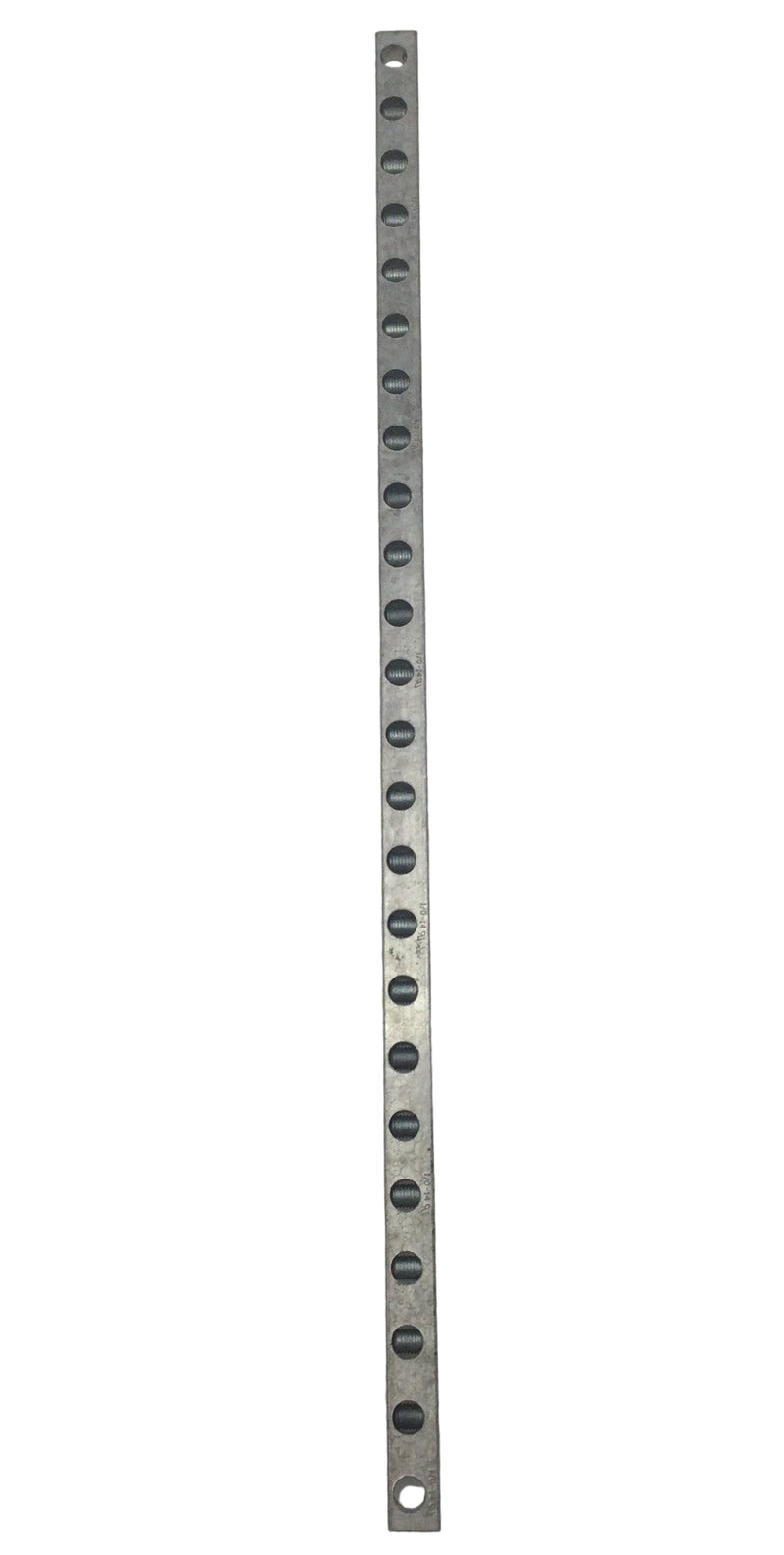 24 Position 4-14 AWG 120/240V Grounding Bar 20 1/2" x 5/8"