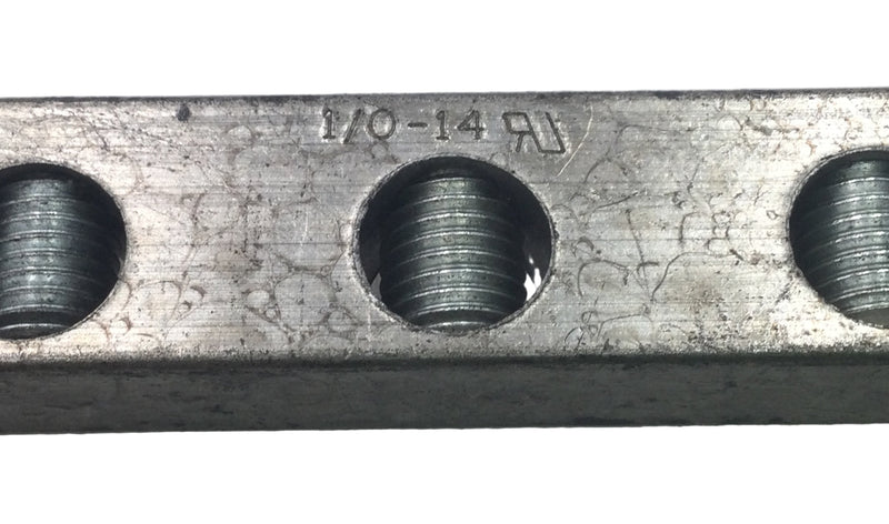24 Position 4-14 AWG 120/240V Grounding Bar 20 1/2" x 5/8"
