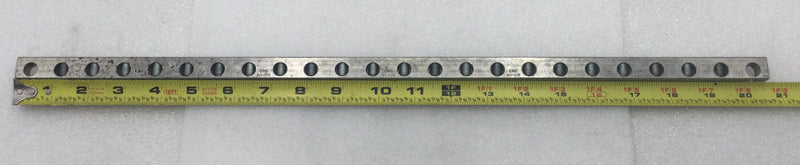 24 Position 4-14 AWG 120/240V Grounding Bar 20 1/2" x 5/8"