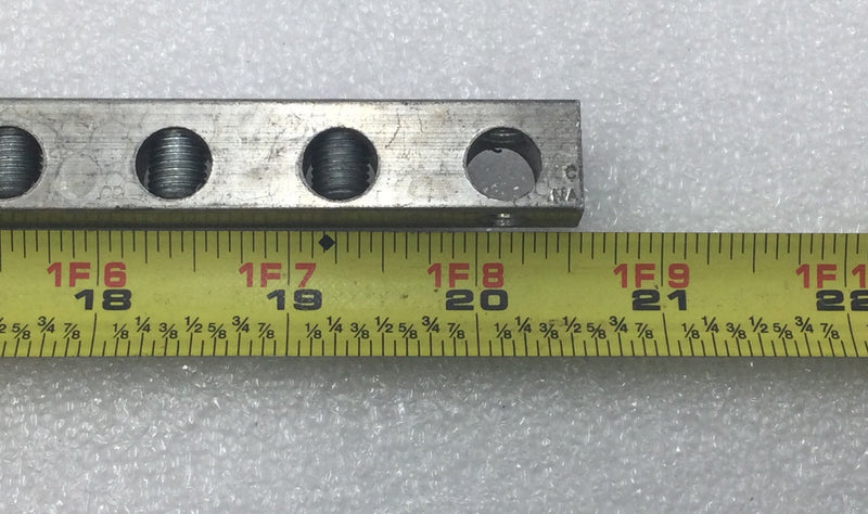 24 Position 4-14 AWG 120/240V Grounding Bar 20 1/2" x 5/8"