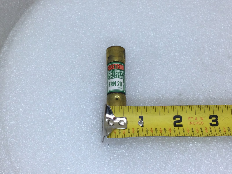 Fusetron FRN-20 20 Amp 250V Dual Element Time-Delay Class K5 Fuse - Box of 10