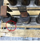 GE General Electric GEK-31111 Type AM-13. 8-500-7H Magne-Blast Circuit Breaker Contact Arm Assembly - 10-Inch-Long Connector Bars