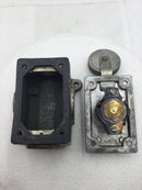 Russell & Stoll 3743 10/20 Amp 600/250 VAC 3W 2P Industrial Receptacle