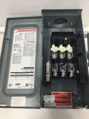 Square D D322NRB 60 Amp 3 Pole 120/240V Fusible Safety Switch 15" x 7"