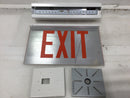 Mule ELX-2-B-RM-U-WH 120/277V Specification Edge Lit Exit 14"x1/4"x7 7/8"