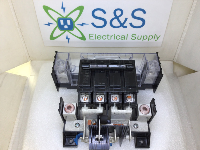 GE TSMR420CSCUGPP 200 Amp 4-Space 8-Circuit Combination Main Breaker/Ringless Meter Socket Outdoor Load Center -200 Amp Main Breaker Assembly