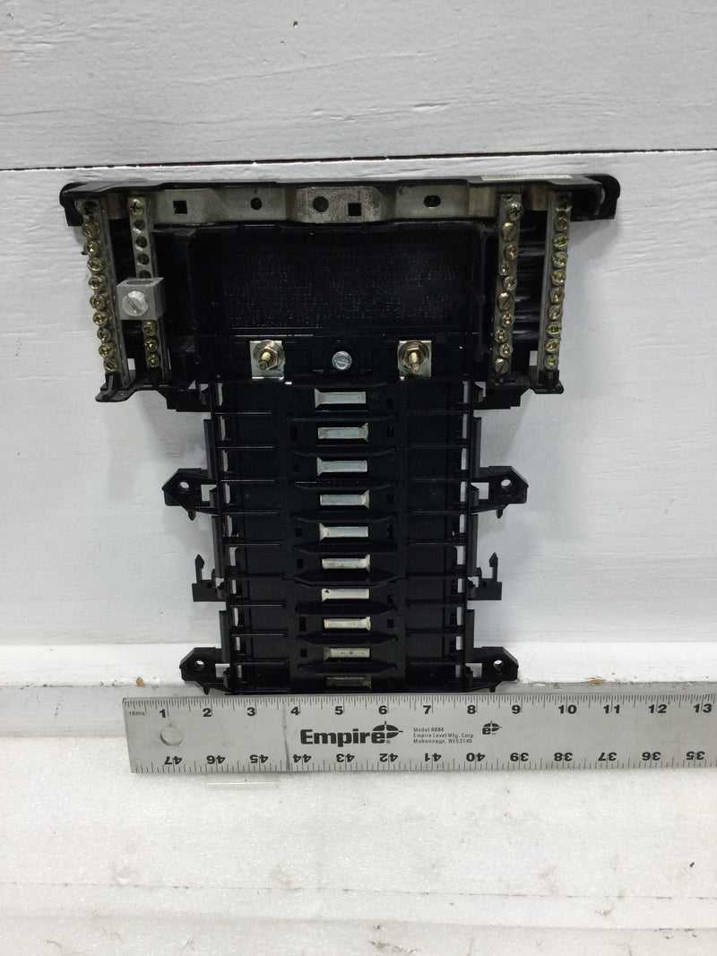 Square D QO124L125GRB 125 Amp 12 Space 120/240V Load Center Guts Only 10" X 13"