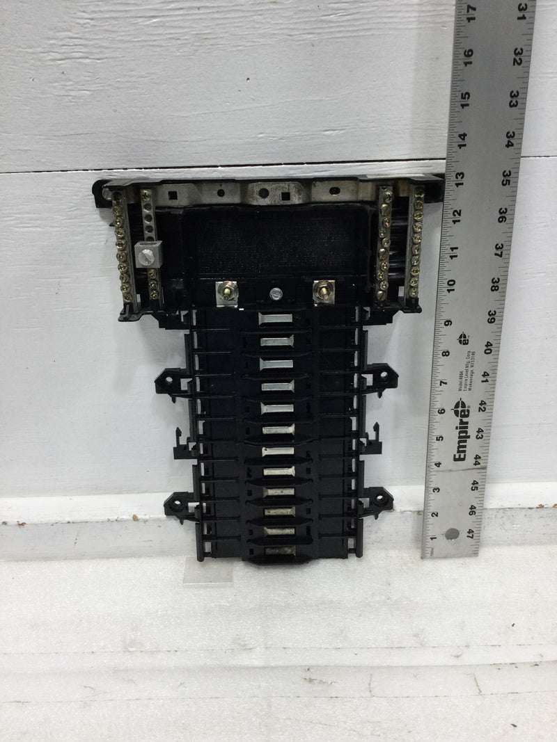 Square D QO124L125GRB 125 Amp 12 Space 120/240V Load Center Guts Only 10" X 13"