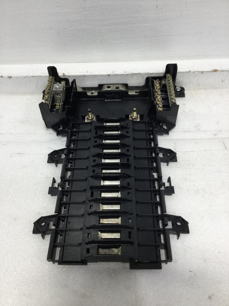 Square D QO124L125GRB 125 Amp 12 Space 120/240V Load Center Guts Only 10" X 13"