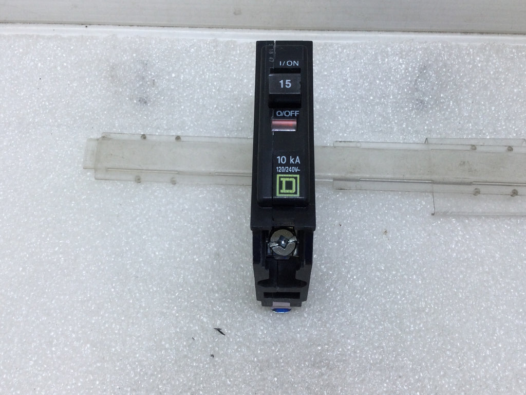 Qob115 Square D QOB115 15 Amp 1 Pole 120/240V Bolt-On Circuit Breaker - Yello
