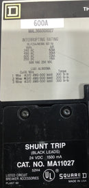 Square D MAL36600 600 Amp 3 Pole 600 VAC Thermal-Magnetic Circuit Breaker