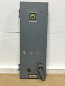 Square D 8538SBA33CFF4T Nema 3R Disconnect Door/Cover Only 8" X 22"