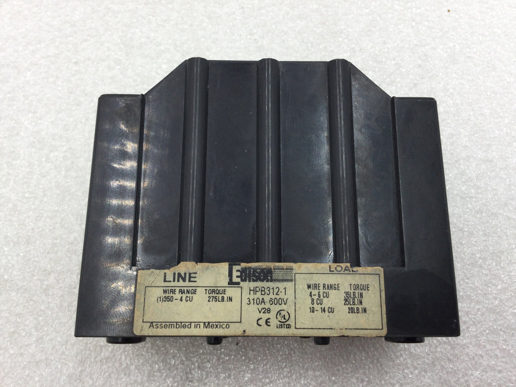 Power Distribution Block: open, 310A, 3-pole, UL 1953 listed (PN Power Distribution Block: open, 310A, 3-pole, UL 1953 listed (PN