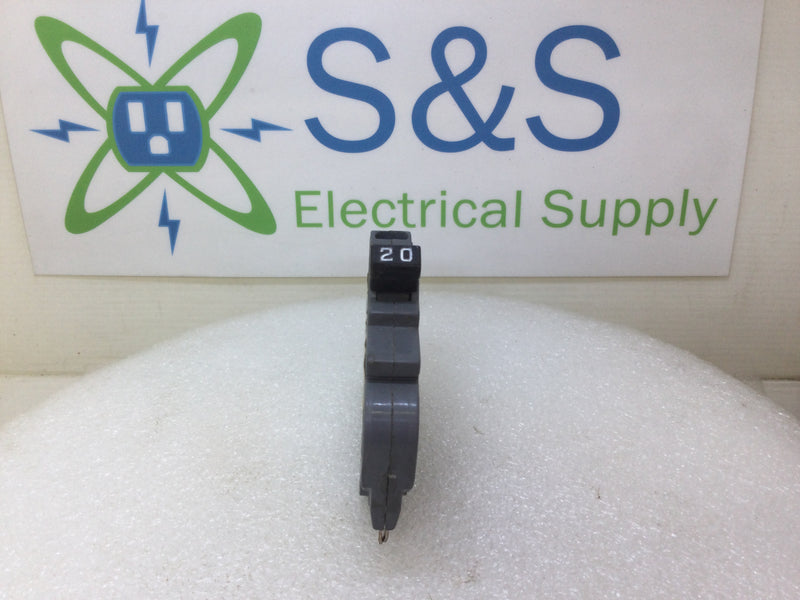 CE Inc UBIF-020N 20 Amp Single Pole Stab Lock FPE Thin Series Circuit Breaker