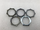 Unbranded/Mixed Brands 1" Conduit Zinc Plated Steel Locknuts - Pack of 5