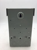 Eaton DPB222R 60 Amp 2 Pole 240V HVAC Disconnect Enclosure 9" x 5 1/2"