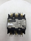 Square D 8910DPA33V02Y244 30 Amp 115-575 VAC 2-15 HP Contactor w/120 VAC Coil