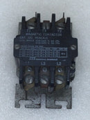 ITT R5AC4J1 40 Amp 3 Pole 240-600 VAC 7.5Hp Max Contactor with 208/240 VAC Coil