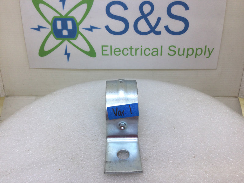 2" 1-Hole Ridged Conduit Strap Thin Wall Steel 2-TW