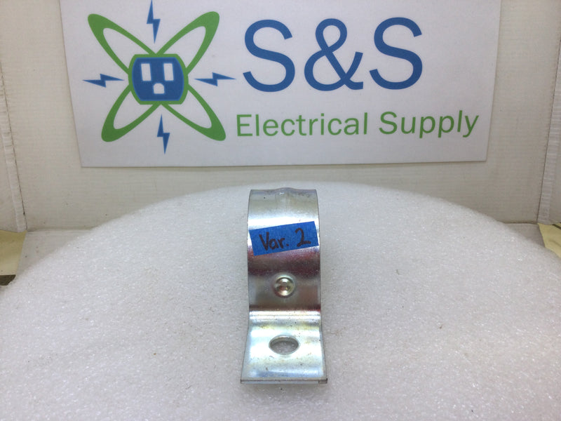 2" 1-Hole Ridged Conduit Strap Thin Wall Steel 2-TW