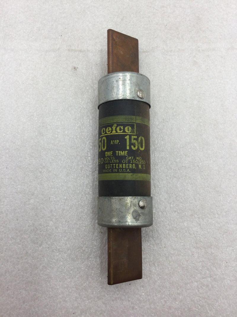 Cefco OT150/250 150 Amp 250V or Less One Time Fuse