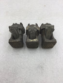 (Lot of 3) Ilsco SK-250 250 MCM - 4 AWG Split Bolt Connector